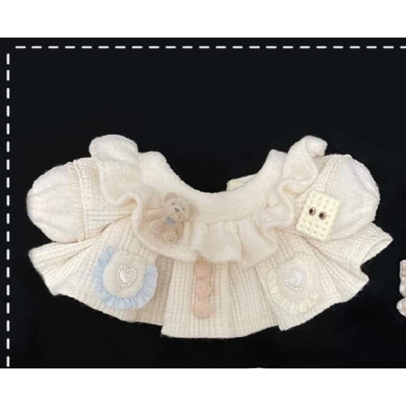 Shop Kim Vy có sẵn ÁO ĐẦM PHÔ MAI MỀM dành cho doll 20cm, không thuộc tính, doll idol Kpop Cbiz