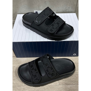 [ Chính Hãng ] Dép Quai Ngang MLB Chunky Bouncer New York Yankees ( 3ALPCBT33-50BKS ) Màu Đen | PiuPiu Authentic