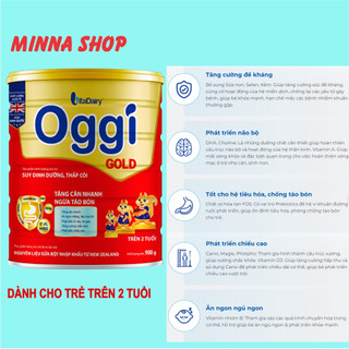 Sữa bột Oggi gold 900g (Tăng cân nhanh, ngừa táo bón)