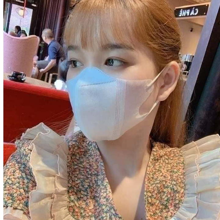 Khẩu trang 5d 3 lớp màu trắng