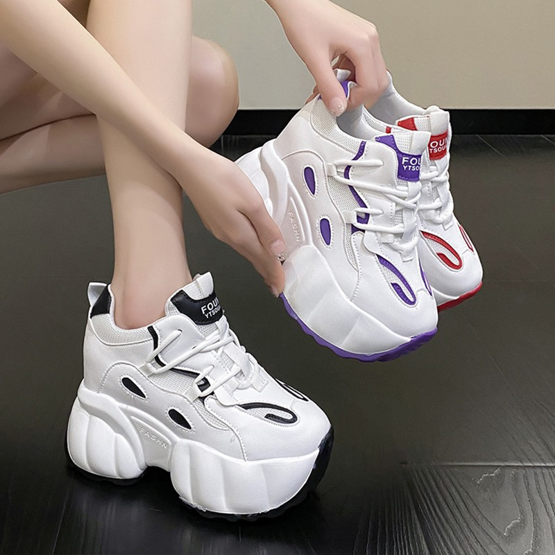(ODER) Giày thể thao thời trang độn đế 10cm