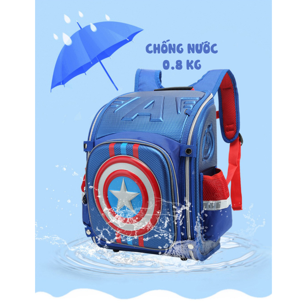 Balo chống gù hàng cao cấp cho bé lớp 1-5 siêu nhẹ, chống nước