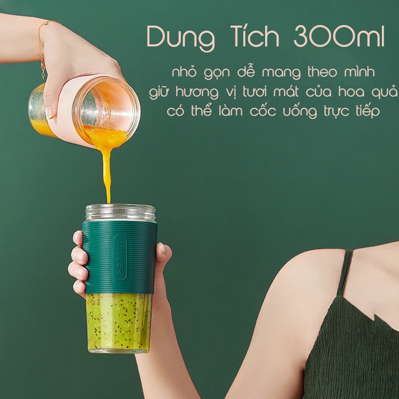 May xay sinh tố cầm tay,máy xay mini Juicer 6 lưỡi xay được đá hàng chính hãng.