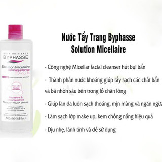 Nước Tẩy Trang Byphasse Solution Micellaire 500ml