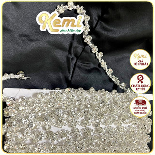 Dây đá pha lê hình hoa babie sáng lấp lánh bling đính kết trang phục
