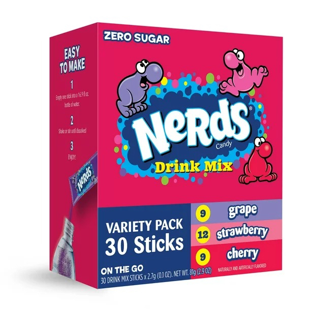 Bột trái cây không đường Nerds Drink Mix bổ sung vitamin và khoáng chất NHẬP KHẨU MỸ