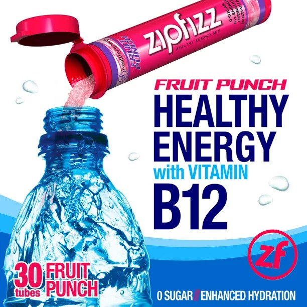 Bột Vitamin bổ sung năng lượng và khoáng chất  Zipfizz Healthy Energy Drink Mix - nước uống thể thao nhập khẩu Mỹ
