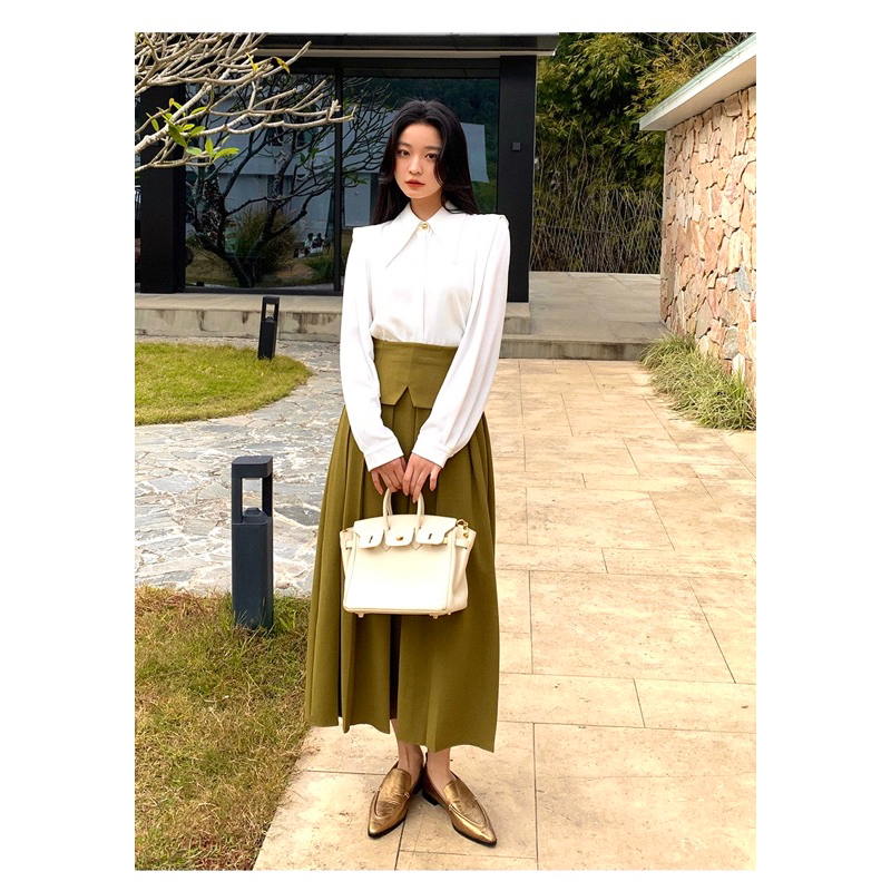 Áo sơ mi nữ - Sơ mi công sở cổ điển dài tay nữ