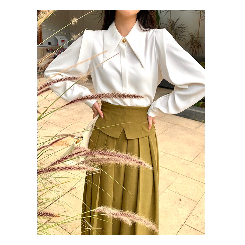 Áo sơ mi nữ - Sơ mi công sở cổ điển dài tay nữ