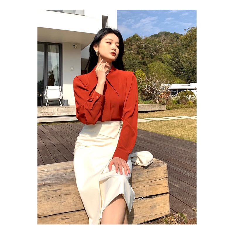 Áo sơ mi nữ - Sơ mi công sở cổ điển dài tay nữ