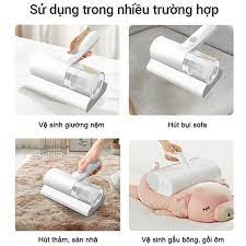 Máy Hút Bụi Giường Nệm - Máy Hút Bụi Mini Cầm Tay Gia Đình, Diệt Khuẩn Giường Nệm Sofa Không Dây