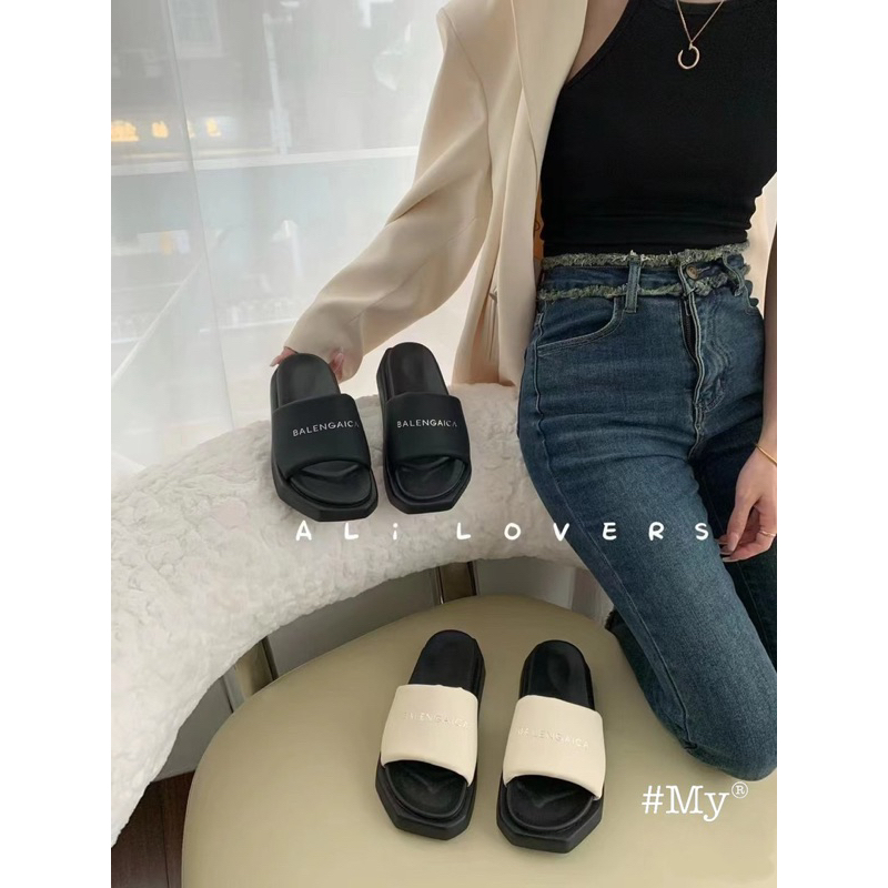 Dép lê balen đế cao 3cm chất đẹp