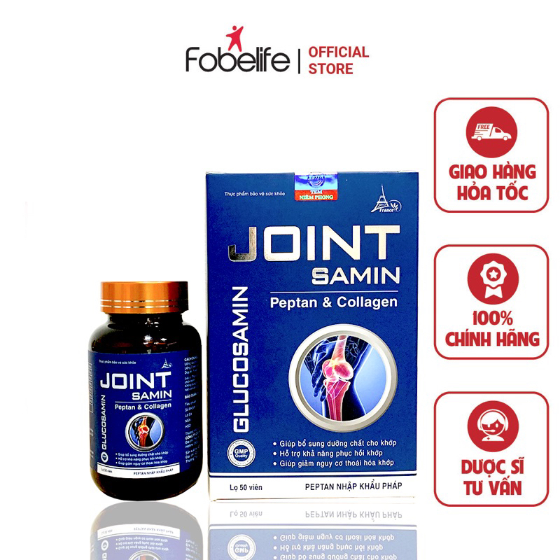 Viên Uống Giảm Thoái Hóa, Khô Cứng, Phục Hồi XươngKhớp Joint Samin