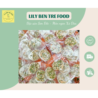 Kẹo dừa dứa đậu phộng cuộn bánh tráng 1kg