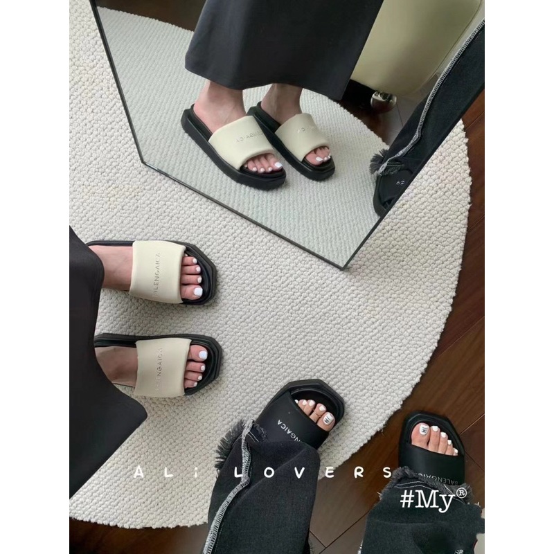 Dép lê balen đế cao 3cm chất đẹp