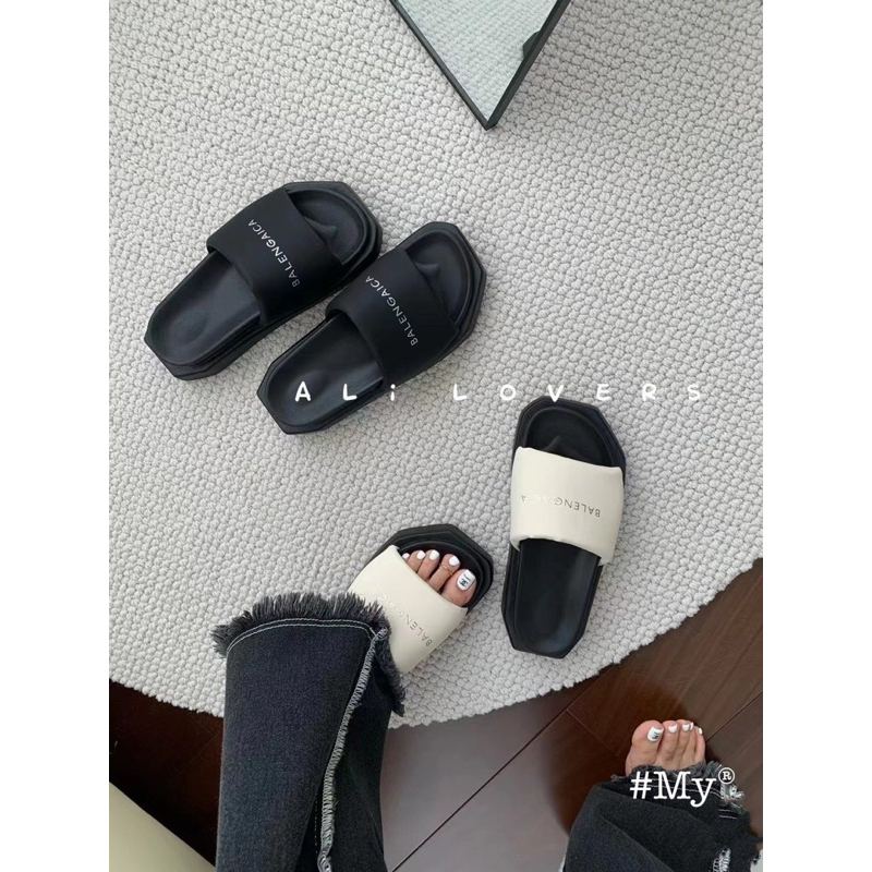 Dép lê balen đế cao 3cm chất đẹp