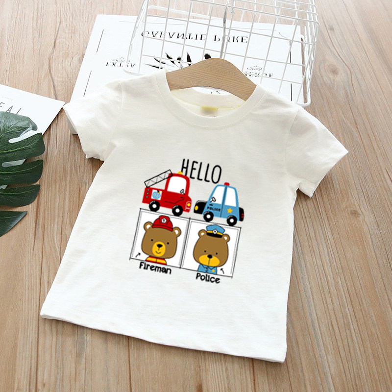 Áo Thun Bé Trai Bé Gái Cộc Tay Chất Cotton Thoáng Mát Thấm Hút Mồ Hôi Tốt - BabyBoo - PiBo Store