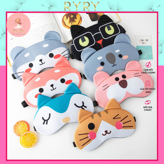 Bịt Mắt Che Mắt Ngủ Hình Thú cute( không kèm túi gel lạnh)