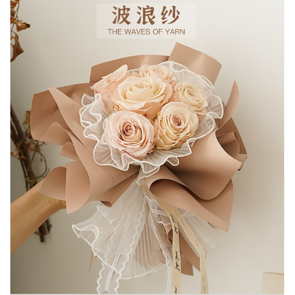 Vải voan lưới gói hoa