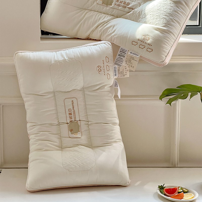 Gối mát xa cao cấp Chất liệu vải tencel cao cấp Bông micro lông vũ giúp thư giãn cổ