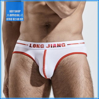 [GIẢM GIÁ SIÊU HOT] Quần lót nam sexy tam giác LONG LIANG cotton lưng bóng - Quần sịp nam co dãn thoải mái thoáng mát