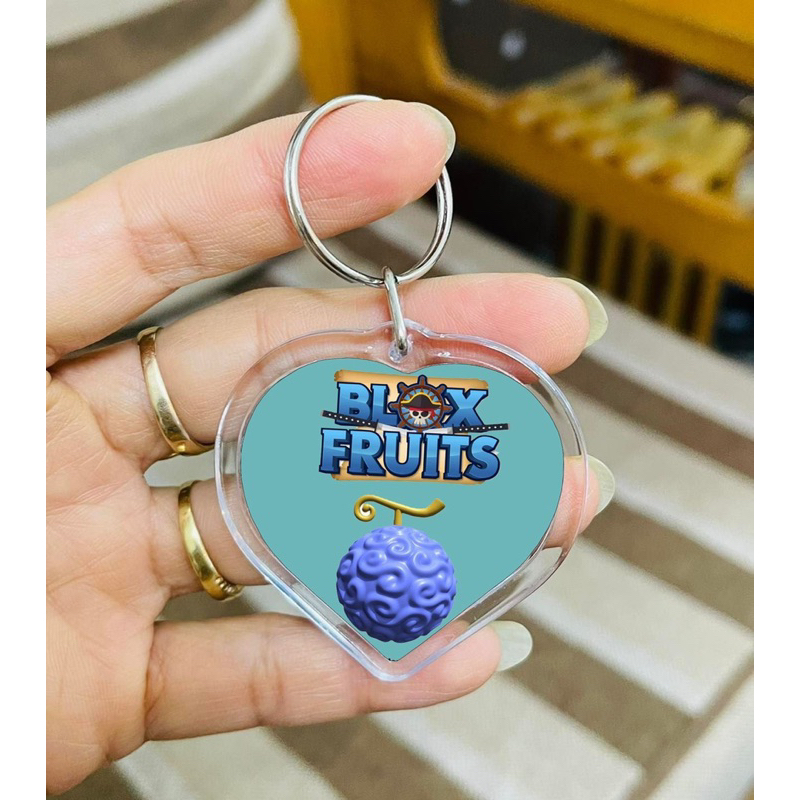 Móc khoá Blox Fruits mica viền trong/ Moca treo khoá Blox fruit