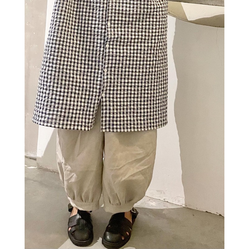 Quần dài linen ống boom phong cách Mori Vintage by Calm