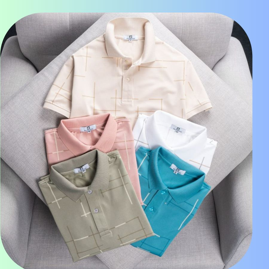 Áo Polo Nam Pack Zack chất thun cá sấu Poly cao cấp co giãn 4 chiều bề mặt áo thun polo nhẵn mịn chống bám bụi form đẹp