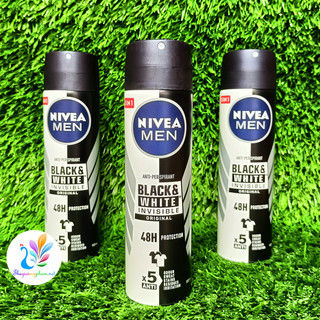 Xịt ngăn mùi nivea men black&white ngăn vệt ố vàng vượt trội 150ml