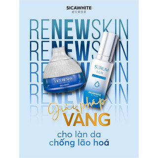 Combo xanh cho face/ face luxury sicawhite/ dưỡng trắng chuyên sâu - chống lão hoá