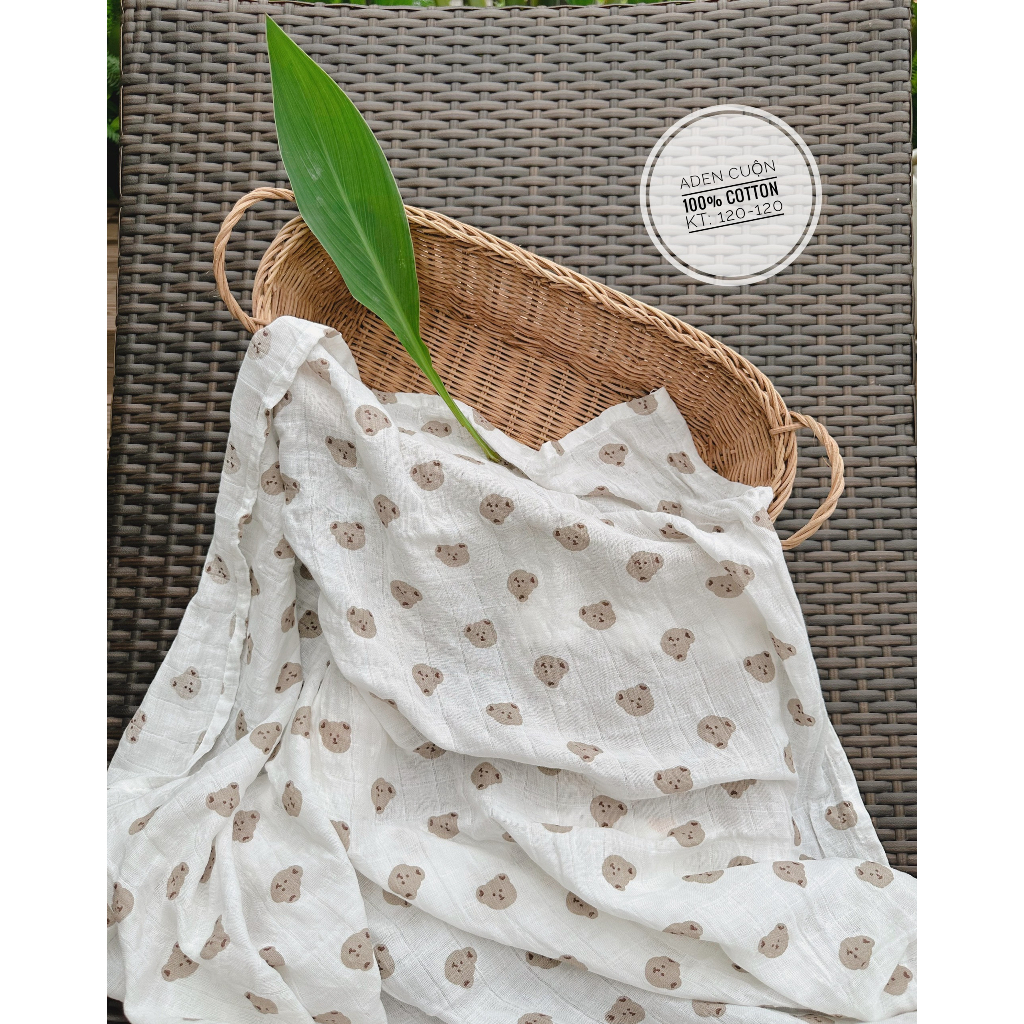 Khăn Tắm Xô Muslin Leekids siêu mềm cho bé