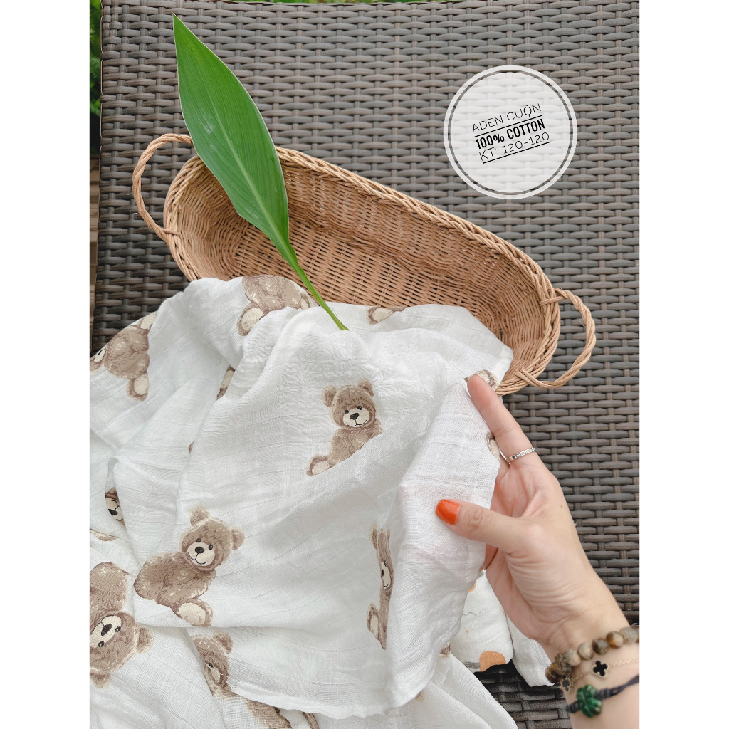 Khăn Tắm Xô Muslin Leekids siêu mềm cho bé