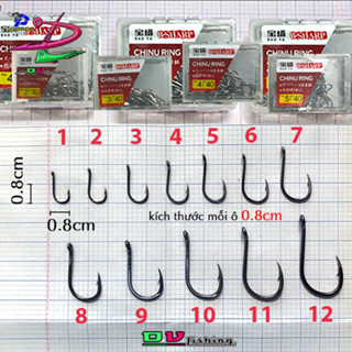 Lưỡi Câu Cá Chinu cực sắc bén nhiều size {từ số1 - số 12}