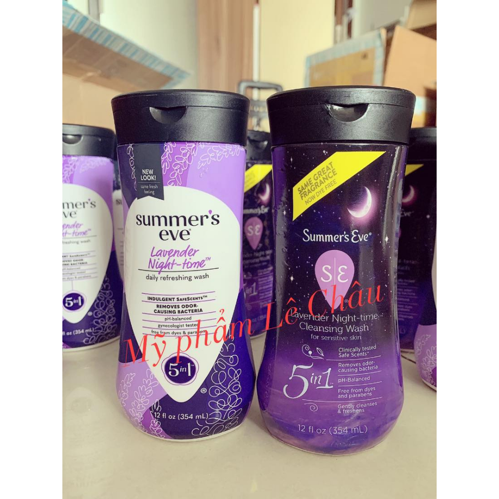 ( Chuẩn nội địa )DUNG DỊCH VỆ SINH Summer’s Eve Night-time Cleansing Wash For Sensitive Skin Lavender