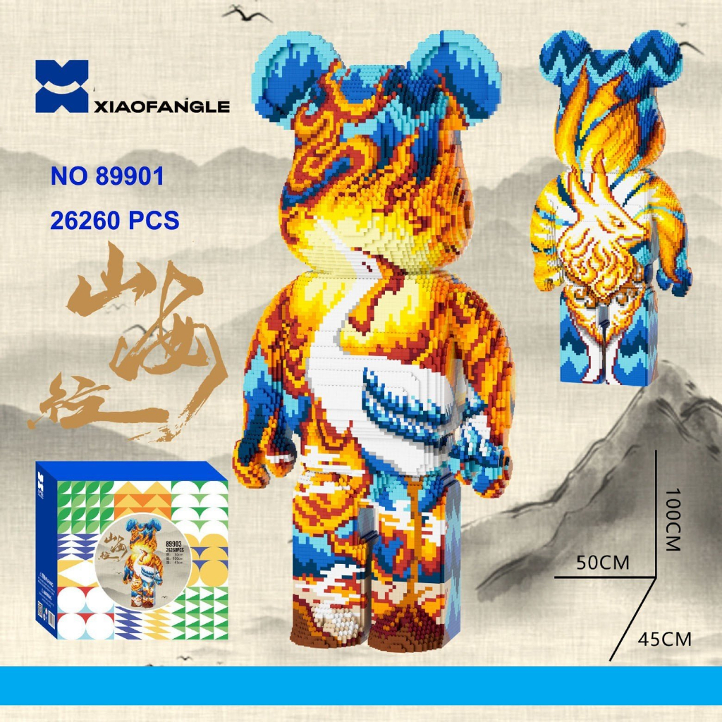 lego HẠC LỬA. CÁ VOI XANH cỡ lớn 1m Đồ chơi lắp ráp nano 3d bear bricK mô hình bearbicks(TẶNG KEO&BÚA)