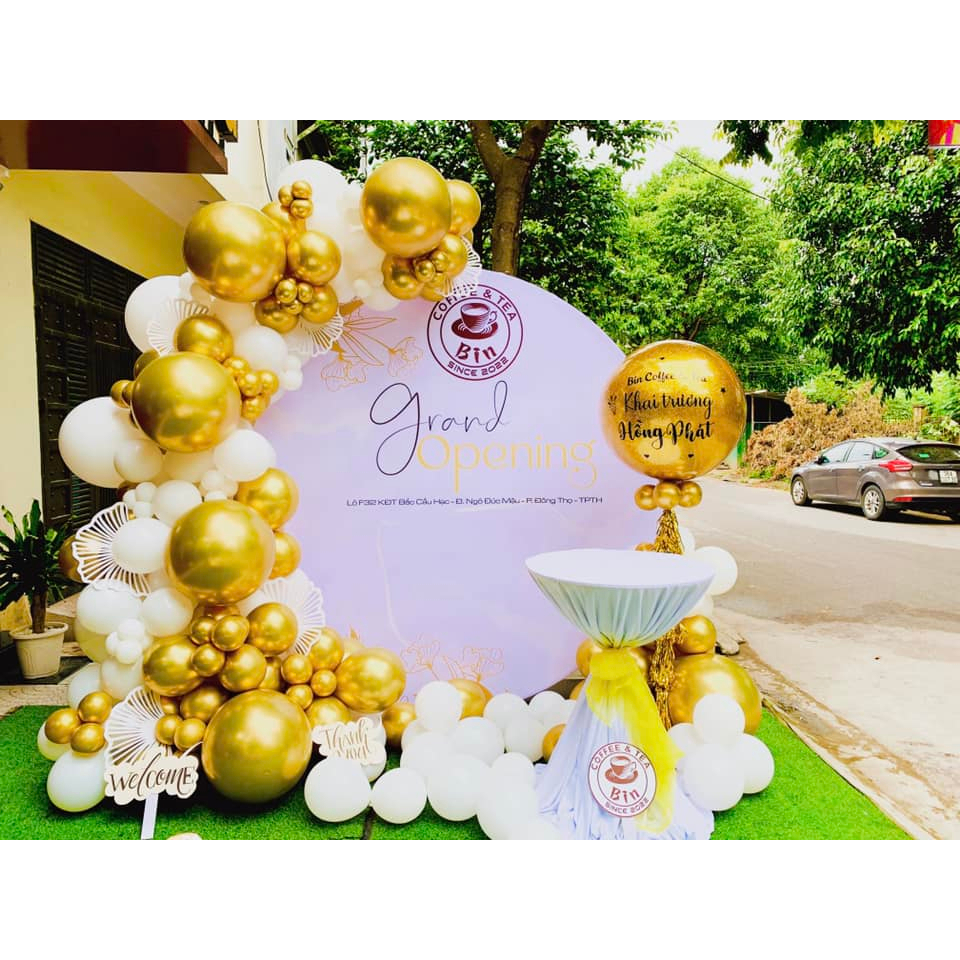 Set 50 Bóng Bay Siêu Nhũ Trang Trí Sinh Nhật , Phòng Cưới , Sự Kiện 10 inch