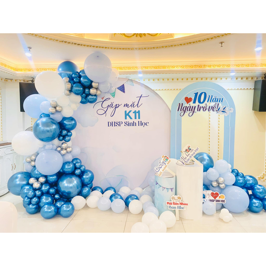 Set 50 Bóng Bay Siêu Nhũ Trang Trí Sinh Nhật , Phòng Cưới , Sự Kiện 10 inch