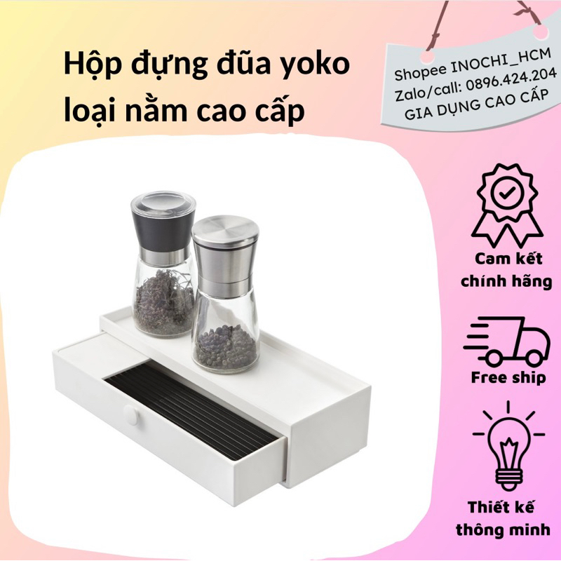 Hộp đựng đũa yoko (loại nằm), hộp đựng đũa nhựa cao cấp, sang trọng, sạch sẽ, gọn và tiện lợi