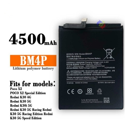 Pin Xiaomi Redmi K30 4G 5G BM4P 4500mAh | Tặng kèm tools
