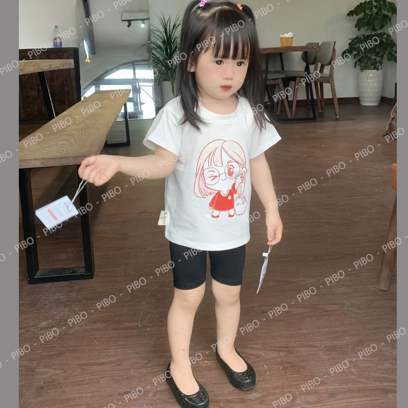 Áo Phông Bé Gái In Hình Dễ Thương,Co Dãn 4 Chiều, Thoáng Mát, Dễ Phối Đồ - BabyBoo - PiBo Store