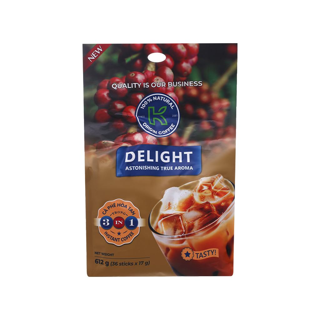 36 Gói Cà Phê Hòa Tan K Coffee Delight 3in1