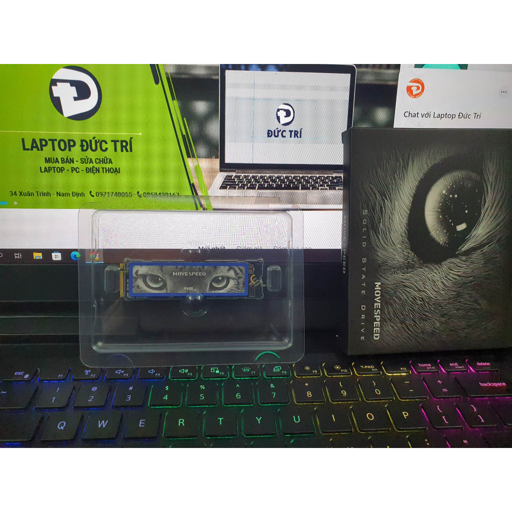 Ổ cứng ssd MOVE SPEED NVMe 256GB PCIe có DRAM Gen3x4 M.2 2280 - Full Box -