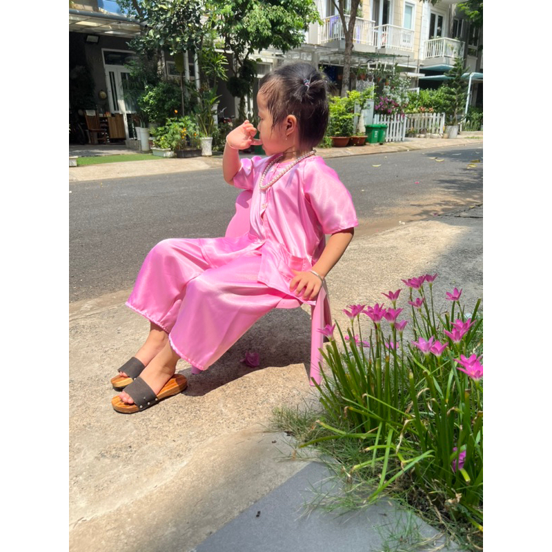 Bộ đồ Bà Ba cho bé trai bé gái Sam Gấu Shop, thoáng mát mềm mịn cho bé từ 7-30kg