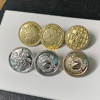 set 5 NÚT NHỰA GIẢ ĐỒNG SIZE 2.1cm