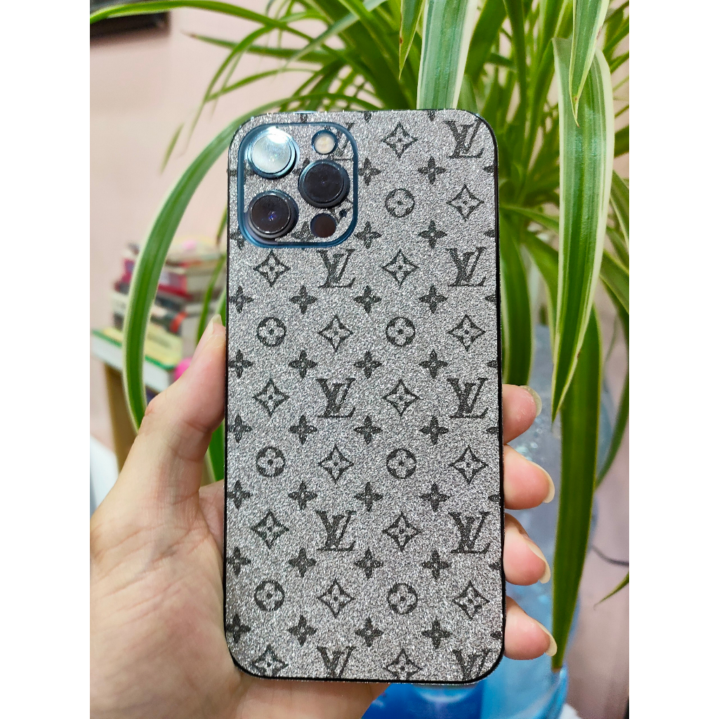 Miếng dán skin mẫu Bling LV Kim Tuyến (loại dày) dành cho iPhone, Samsung, Oppo, Realme, Xiaomi, Google Pixel,...