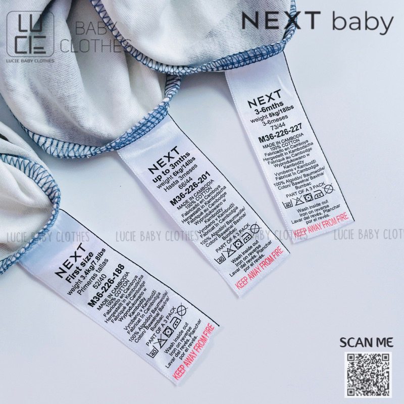 Bộ liền thân SLEEPSUIT HÃNG NEXT baby
