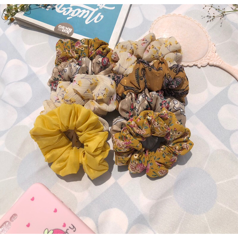 Cột tóc vàng handmade, ảnh thật shop chụp