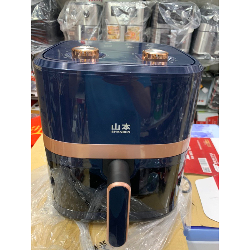 NỒI CHIÊN KHÔNG DẦU PANANSONIC 8018 VÀ SHANBEN D18 DUNG TÍCH 4,5 LÍT