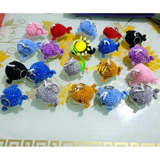 [Thú nhồi bông]Móc khóa Cá voi nhỏ móc len thủ công (10 tặng 1 )