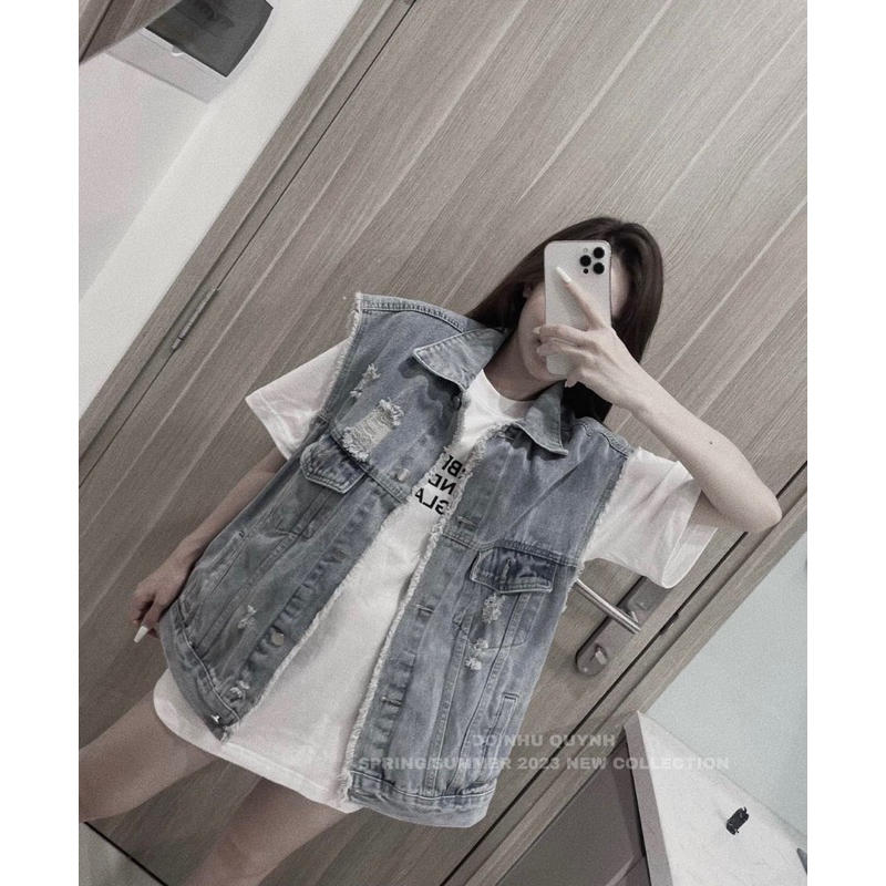 Áo khoác bò 3 lỗ
